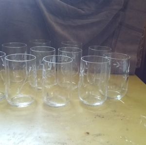 Princess house orange juice glasses